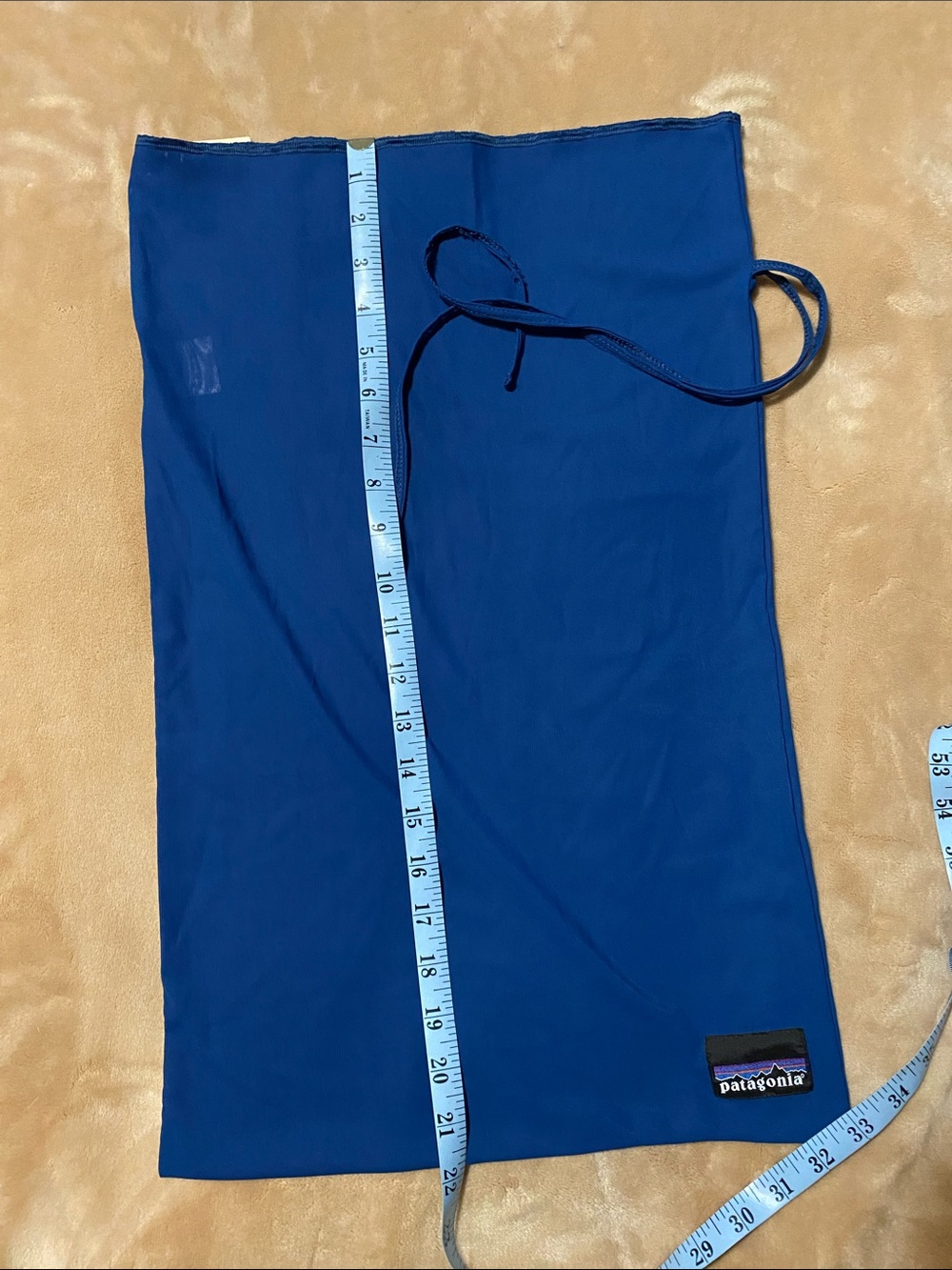 Patagonia Blue Drawstring Pack Sack